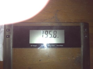 The scale this morning... welcome to Onederland
